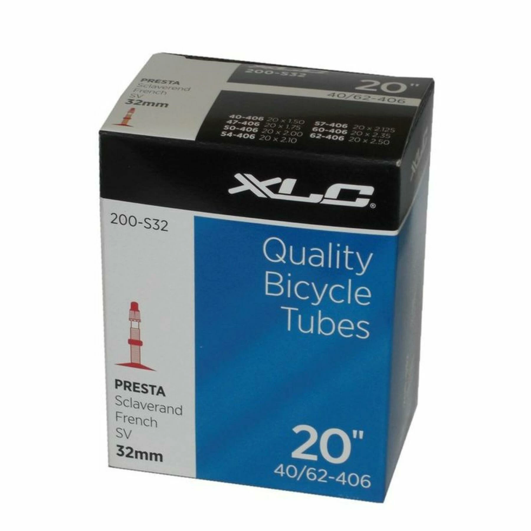 Chambre à Air Valve Presta XLC 20x1.50-2.50 (40 / 62-406) 3 Chambre à Air Valve Presta XLC 20x1.50-2.50 (40 / 62-406)