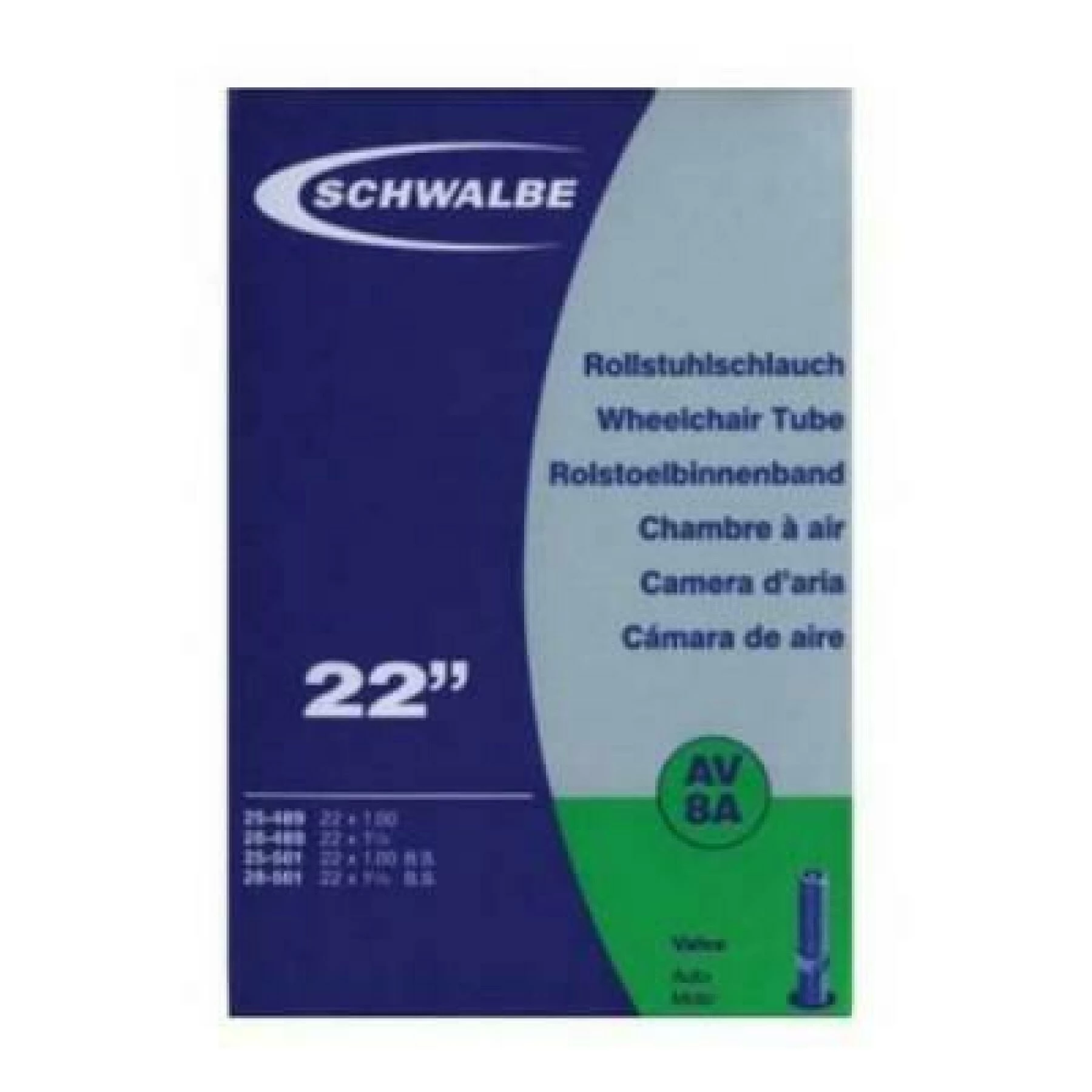 Chambre à Air Valve Schrader Schwalbe 22x1.00-1.25 40 Mm 4 Chambre à Air Valve Schrader Schwalbe 22x1.00-1.25 40 Mm – Image 2