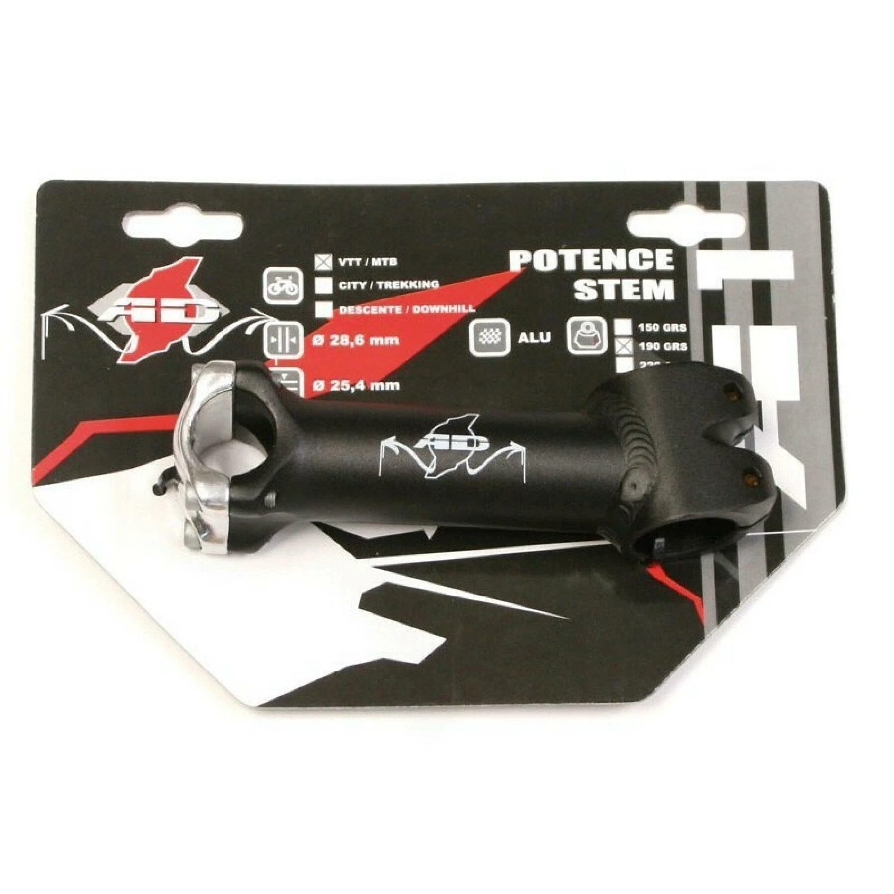 Potence VTT Alu Longueur 120mm AD-1 4 Potence VTT Alu Longueur 120mm AD-1 – Image 2