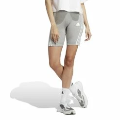 Cuissard Femme Adidas Future Icons 3-Stripes -VTT Soldes adidas ic0525 3 apparel on model standard view white