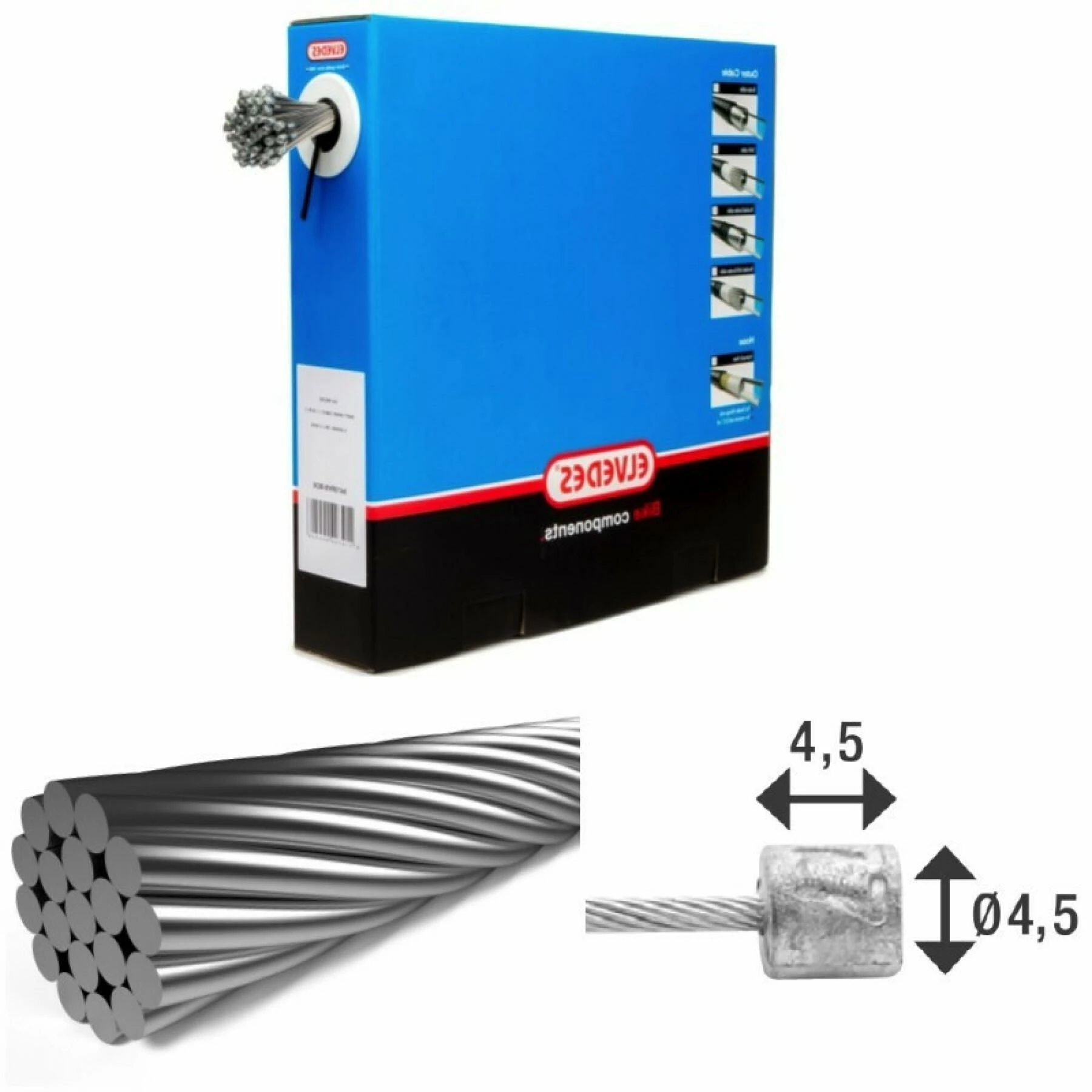 Lot De 100 Câbles De Transmission 1x19 Fils Inox Ø1,1mm Avec Tête N Ø4,5x4 Elvedes 3 Lot De 100 Câbles De Transmission 1x19 Fils Inox Ø1,1mm Avec Tête N Ø4,5x4 Elvedes