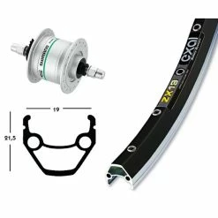 Roue Avant Exal Dyn Dh3N31 36T Exal Zx 19