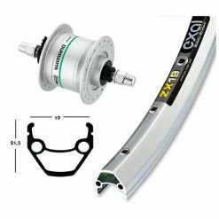 Roue Avant Exal Dyn.Dh3N31Rig.36T Zx 19