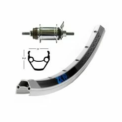 Roue Arriére Exal Win. Zx19 36Tr.Dina.Dh 3N80 Blo.Ra.