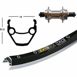 Roue Arriére Exal Winora Zx 19 36 Tr.Blo.Ra. 28x1.75x128 Mm/6/7V