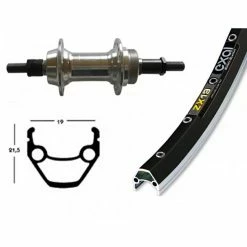 Roue Arriére Avec Vis Exal Winora Zx 19 135