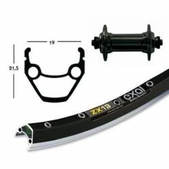 Roue Arriére Exal Winora Zx 19 36 Tr.Blo.Ra. 28x1.75/100 Mm