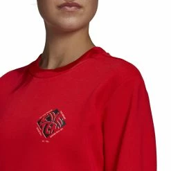 Sweatshirt Femme Adidas Five Ten Cropped 16 Sweatshirt Femme Adidas Five Ten Cropped -VTT Soldes hb0052 app on model detail 1 white