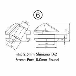 Embouts Jagwire Workshop Shimano Ultegra Di2 2mm Frame -VTT Soldes ja8169 1