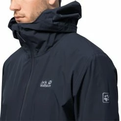 Veste Imperméable Jack Wolfskin Pack & Go Shell -VTT Soldes jack wolfskin 1111503 1010 7 pack go shell m night blue
