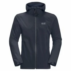 Veste Imperméable Jack Wolfskin Pack & Go Shell -VTT Soldes jack wolfskin 1111503 1010 9 a020 pack go shell m night blue