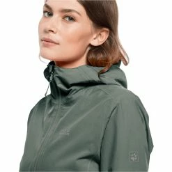 Veste Imperméable Femme Jack Wolfskin Pack & Go 15 Veste Imperméable Femme Jack Wolfskin Pack & Go -VTT Soldes jack wolfskin 1111514 4311 6 pack go shell w hedge green