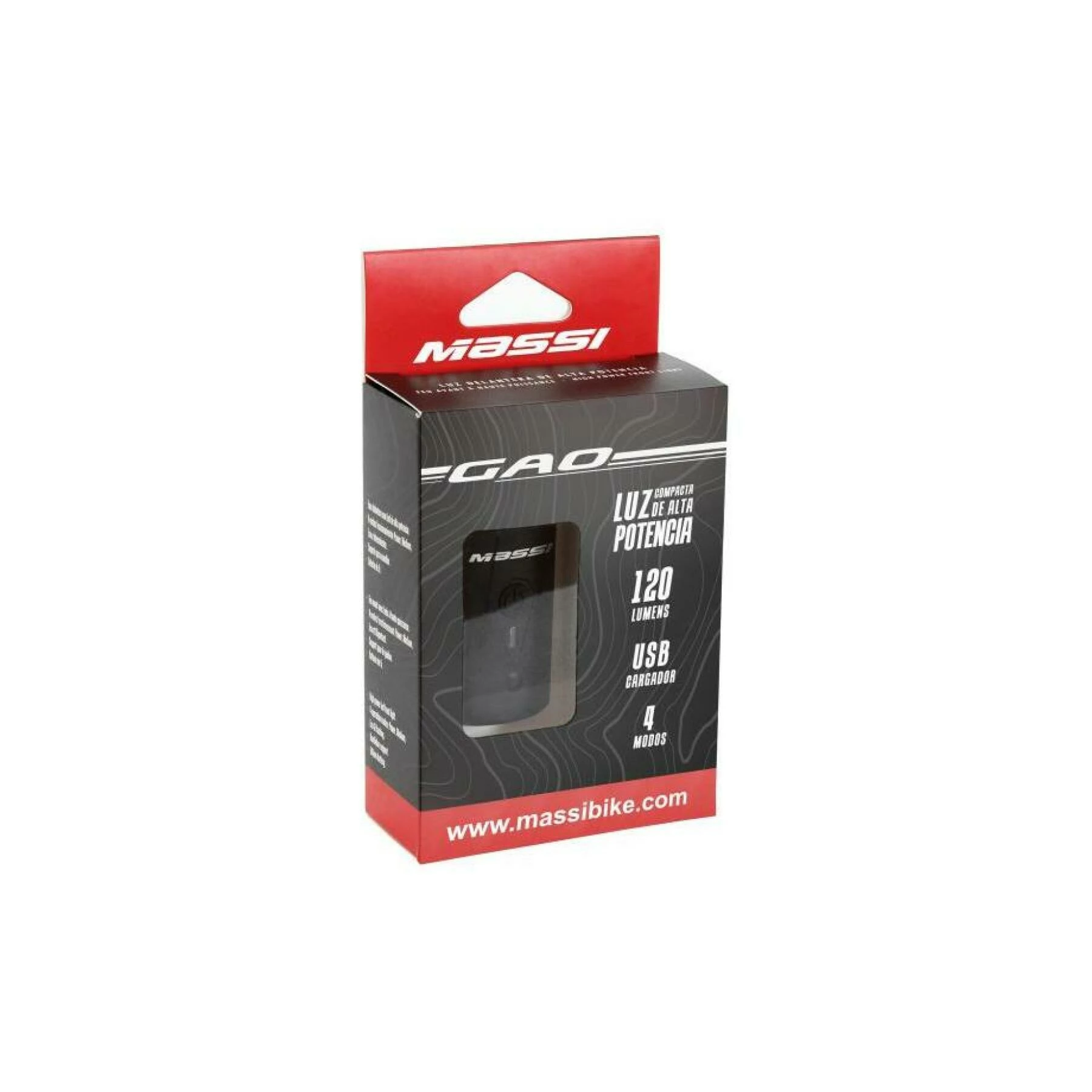 Éclairage Avant USB Massi Gao 120LM 5 Éclairage Avant USB Massi Gao 120LM – Image 3