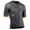 Maillot Northwave Storm Air -VTT Soldes nwe89201273 anthrac ylwflu