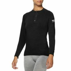 Maillot De Corps Manches Longues Sixs Serafino Merinos -VTT Soldes serafinomer bk 2x 3