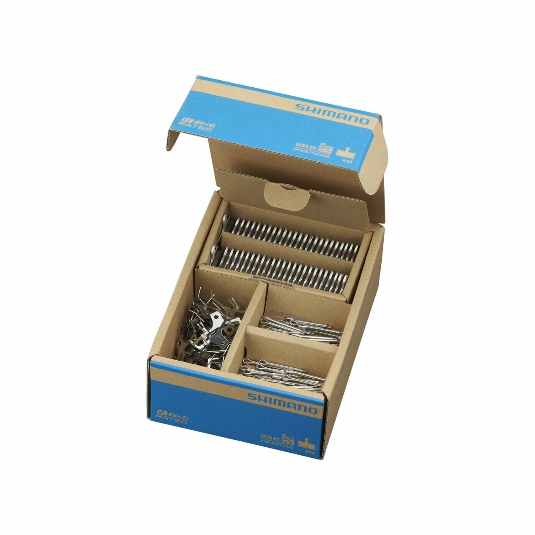 Paires De 50 Patins De Frein En Résine Et Ressort Avec Goupille Fendue 3 Types Shimano G05A-RX 3 Paires De 50 Patins De Frein En Résine Et Ressort Avec Goupille Fendue 3 Types Shimano G05A-RX