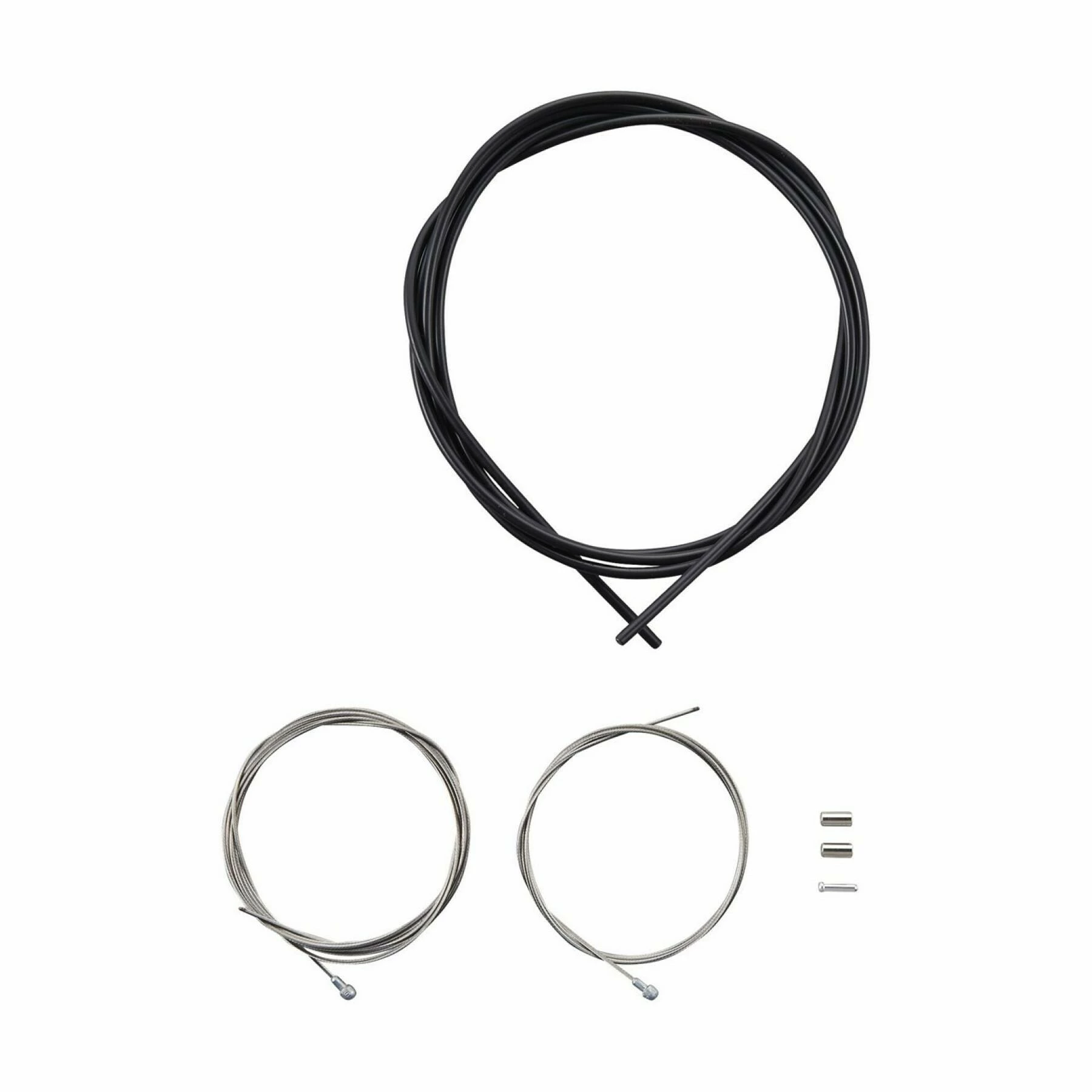 Jeu De Câbles De Frein Route En Acier Gaine Avec Embouts De Câble Shimano SUS/SLR 3 Jeu De Câbles De Frein Route En Acier Gaine Avec Embouts De Câble Shimano SUS/SLR