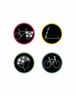 Visibilité Stickers Réfléchissants RAINETTE Pompiers -VTT Soldes stickers reflechissants rainette pompiers 4