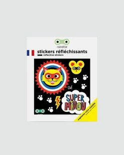 Visibilité Stickers Réfléchissants Rainette Super Miaou