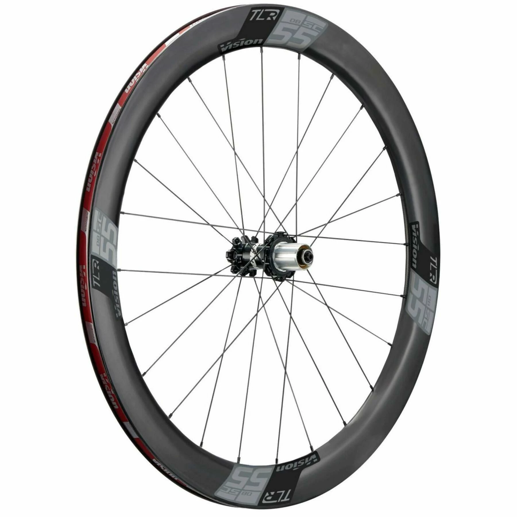 Roues à Disque à Pneu Vision Sc55s TL Center Lock Sram XDR 3 Roues à Disque à Pneu Vision Sc55s TL Center Lock Sram XDR
