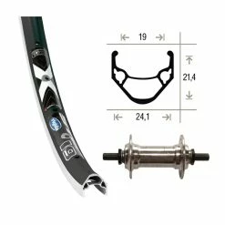 Roue Avant Wiener Winora X-Star 19 36 Tr.Axe A/Vis 100Mm