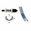 Roue Arriére Wiener Winora Cyber 10 Tx800 36Tr.Blo.Rap. -VTT Soldes wiener 703223 argente 1