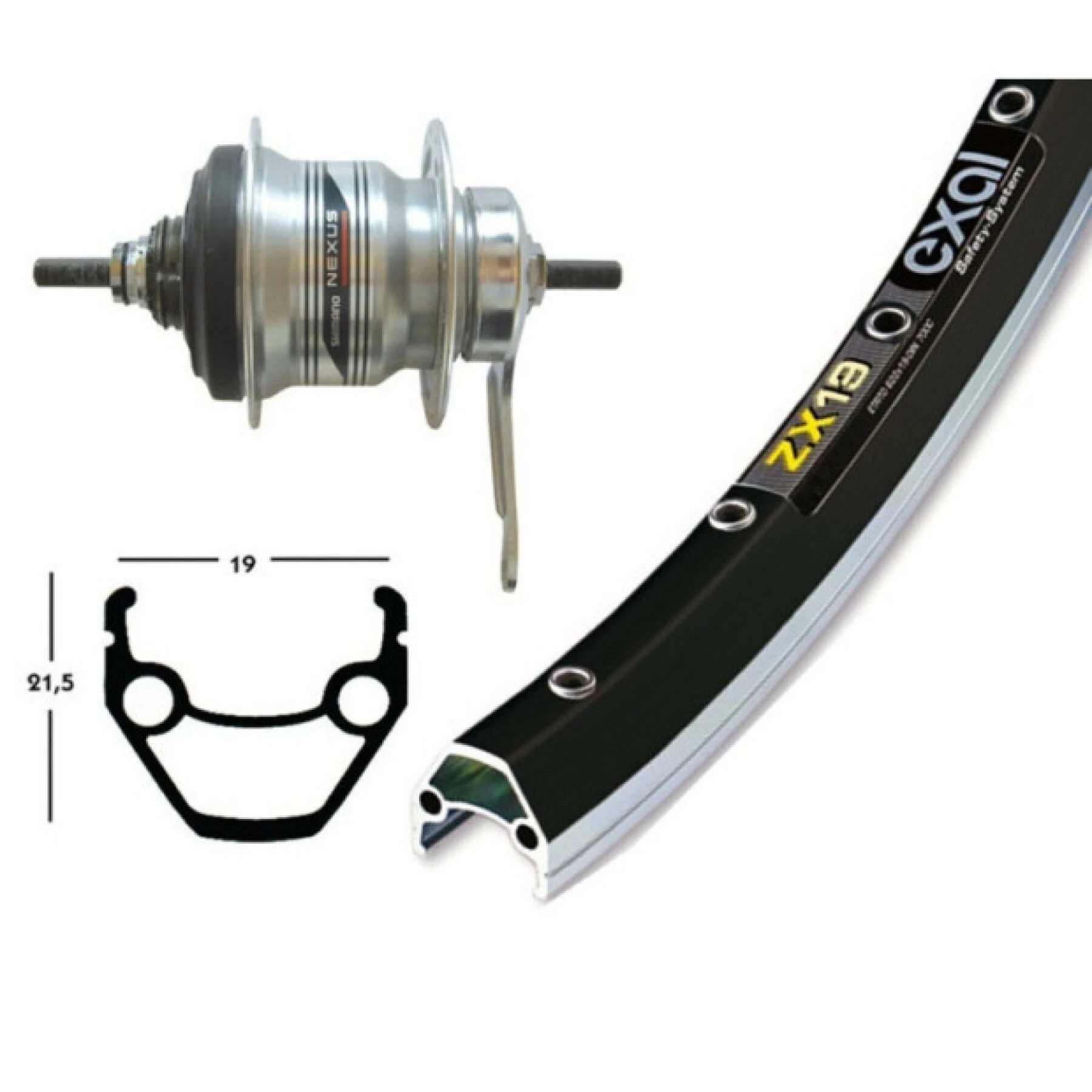 Roue Arriére Rétropedal Wiener Winora Zx19 36Tr.Nexus 3 Roue Arriére Rétropedal Wiener Winora Zx19 36Tr.Nexus