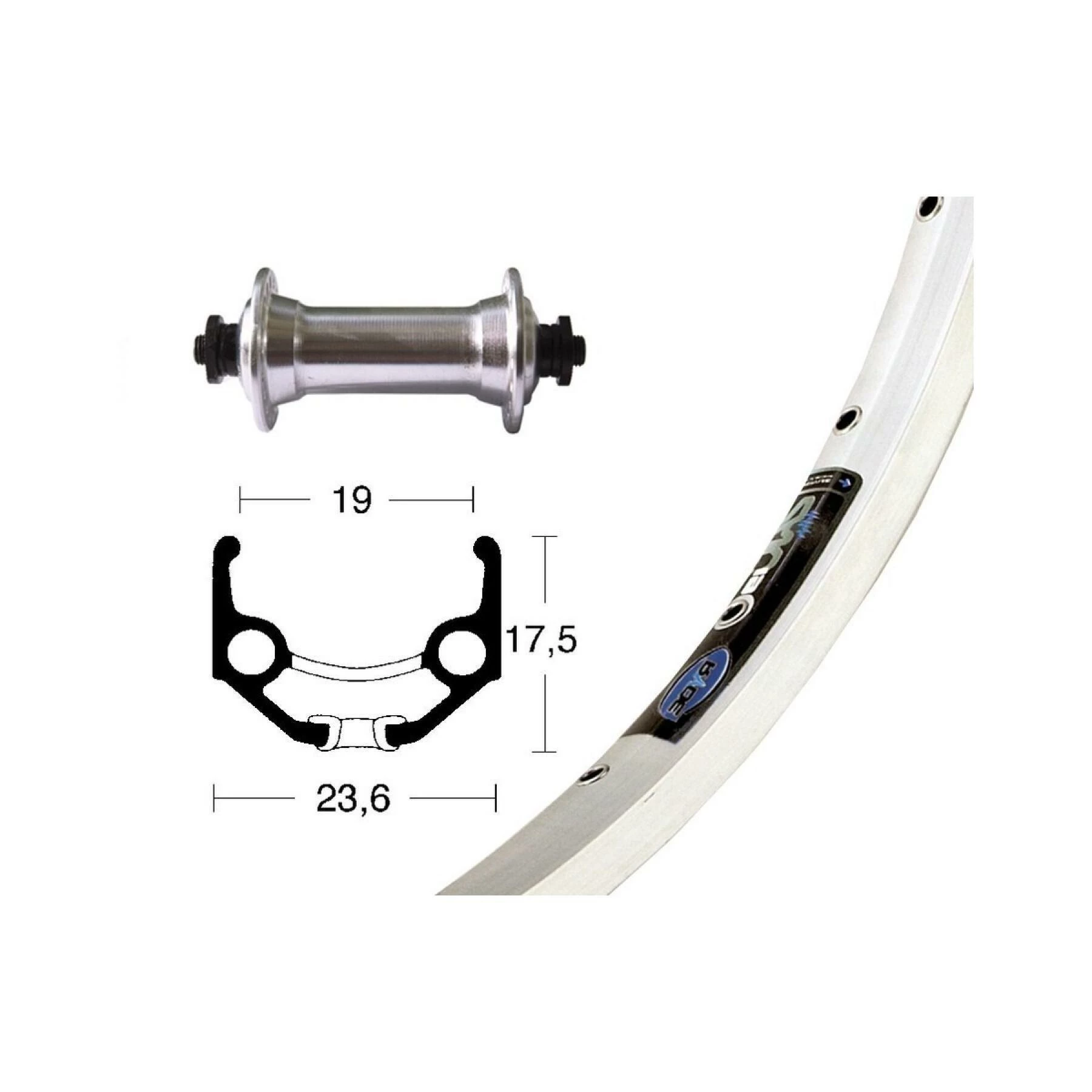 Roue Arriére Wiener Winora Rigide Zac 19 36 Tr.Tx800 Blo.Ra. 3 Roue Arriére Wiener Winora Rigide Zac 19 36 Tr.Tx800 Blo.Ra.