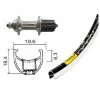 Roue Arriére Wiener Winora Mavic Pro Sub Sh.105 Blo.Ra 700C -VTT Soldes wiener 703379 noir 1