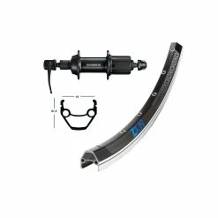 Roue Arriére Alu Wiener Winora Zx 19 36Tr 135 Br Ty500