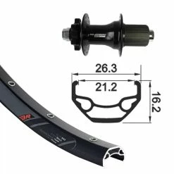 Roue Arrière Axe 6 Trous XLC