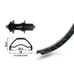 Roue Arrière 6 Vis XLC Rodi Ready 8.5 A/Oe.