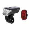 Jeu D'éclairage Vélo LED XLC CL-S23 Altair USB -VTT Soldes xlc 2500218950 noir 1