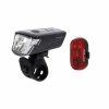 Jeu D'éclairage Vélo LED XLC CL-S23+Altair Plus USB -VTT Soldes xlc 2500218951 noir 1